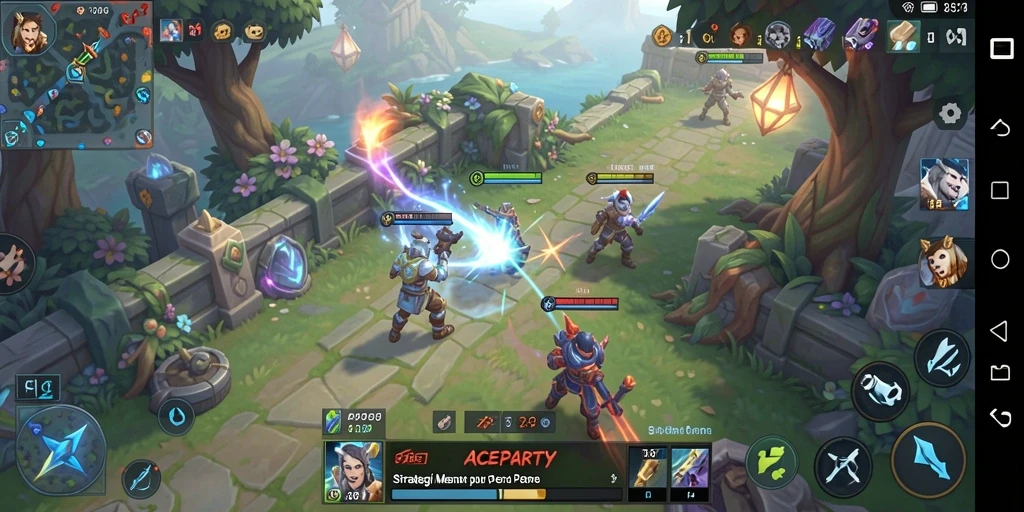 Gameplay seru dalam ACEPARTY dengan strategi yang menantang.