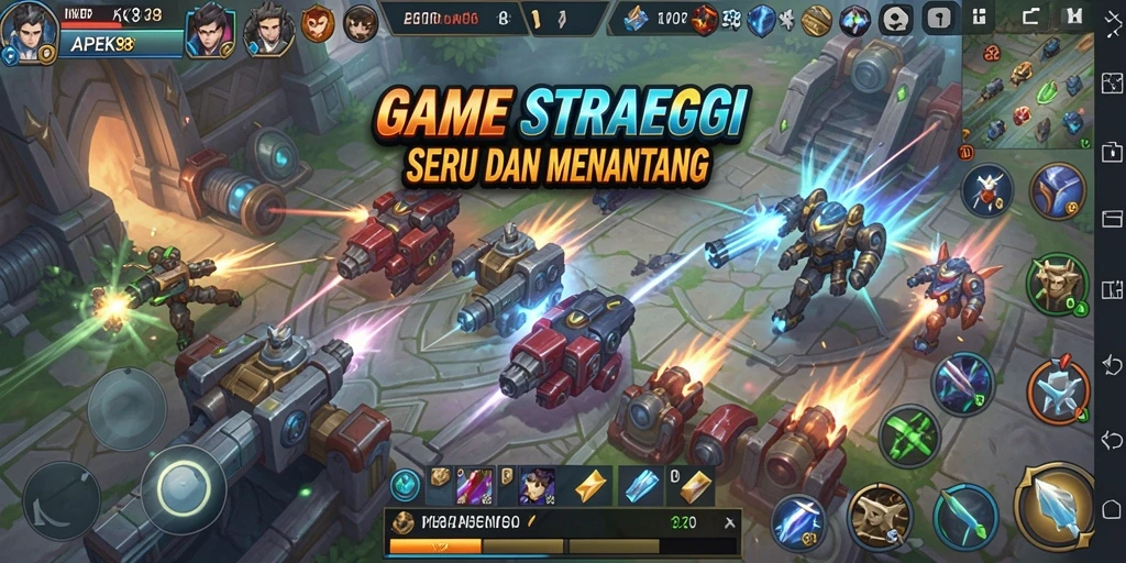 Tampilan gameplay mendebarkan dalam APEK88 dengan strategi yang cerdas.