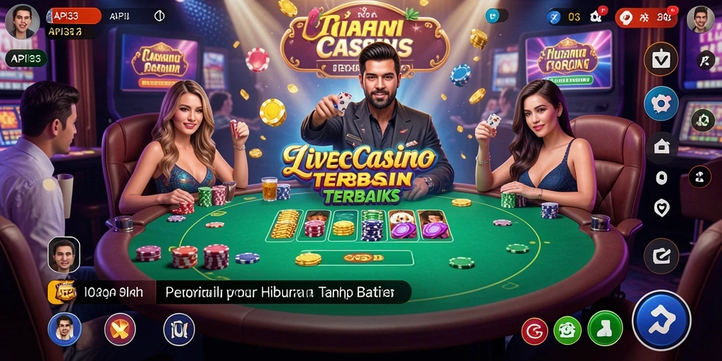 Tampilan gameplay Live Casino yang menarik dan interaktif di API33.