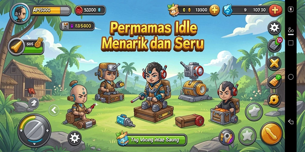 Screenshots API5000 menampilkan gameplay Idle yang seru dan menawan.