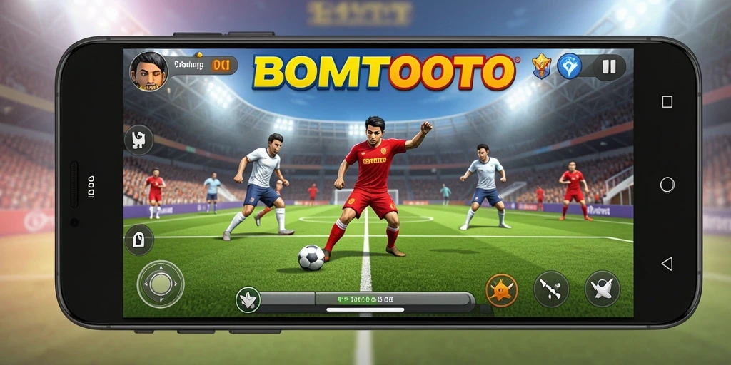 Tampilan seru dari gameplay BOMTOTO dengan aksi olahraga menarik.