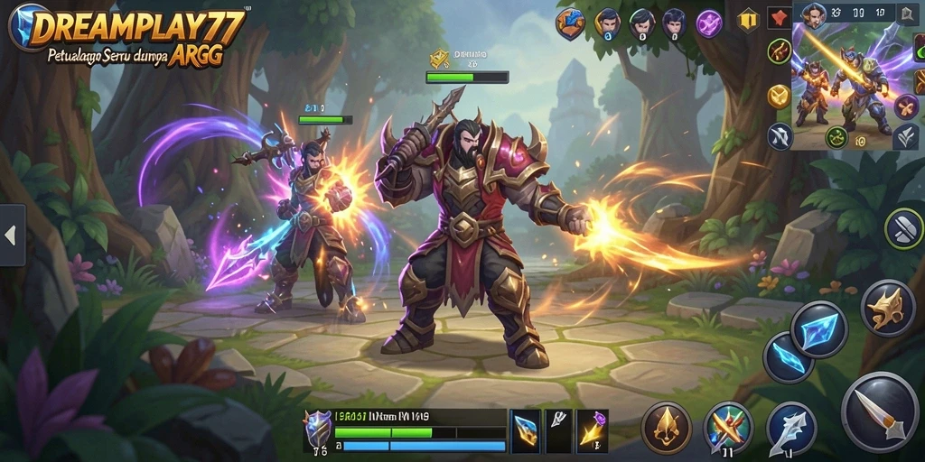 Tampilan gameplay seru dan menegangkan dari DREAMPLAY77.
