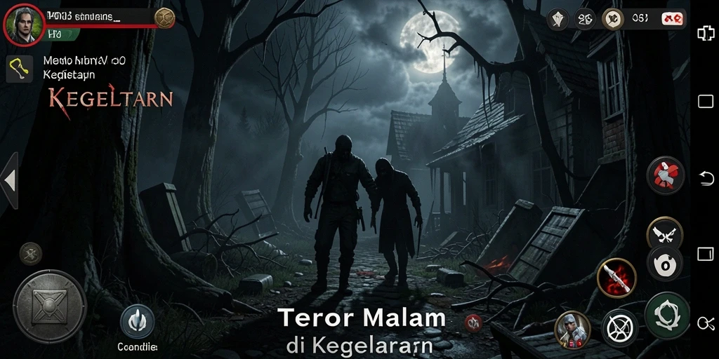 Gameplay menakutkan H03 dengan suasana kegelapan yang menyelimuti.