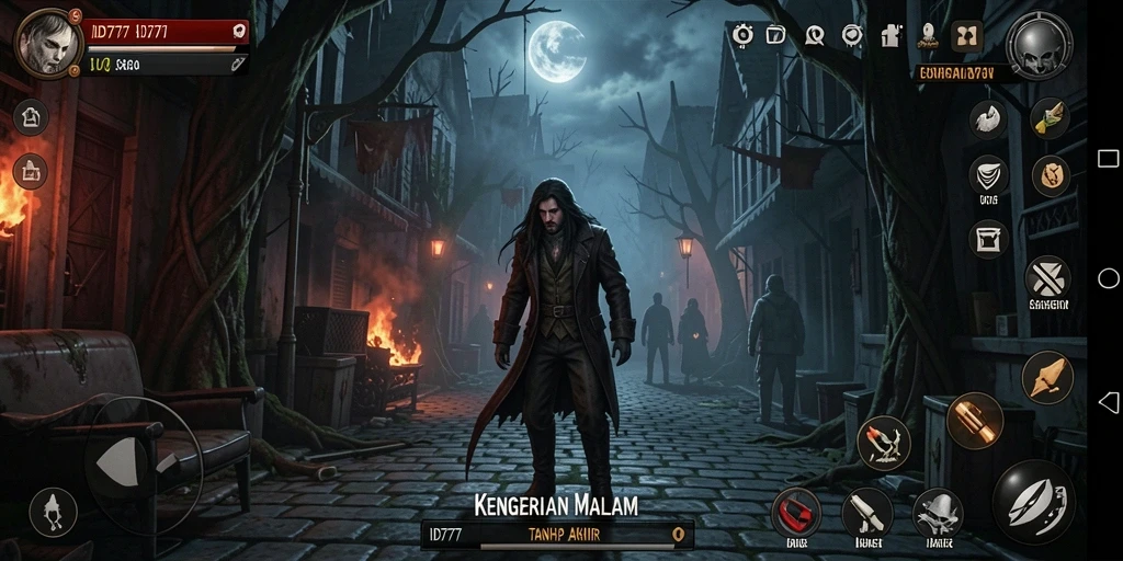 Tampilan gameplay dari ID777 yang mencekam dan menyeramkan.