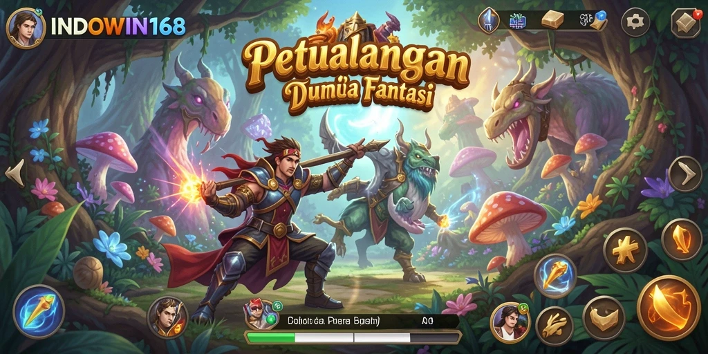 Tampilan gameplay seru dan penuh aksi dari INDOWIN168.