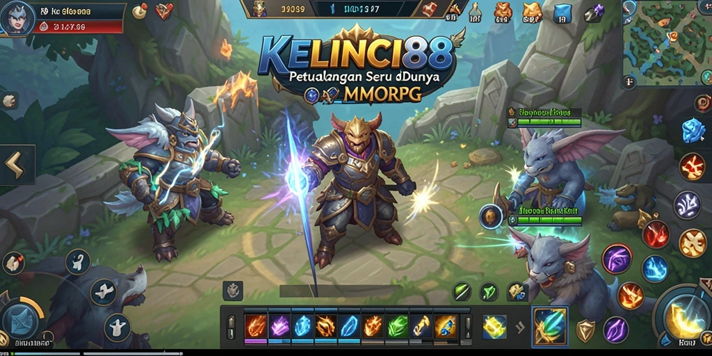 Tampilan gameplay seru dari KELINCI88 di dunia MMORPG.