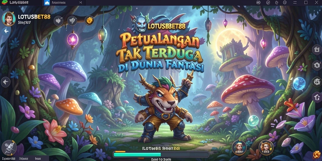 Screenshot menarik dari gameplay LOTUSBET88 yang menunjukkan aksi petualangan.
