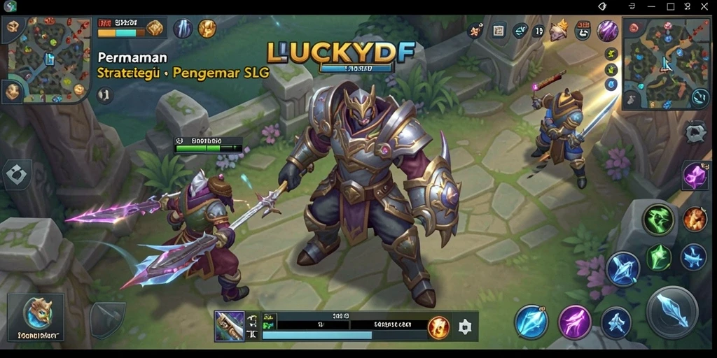 Tampilan gameplay LUCKYDF yang menawan dan strategi mendalam.