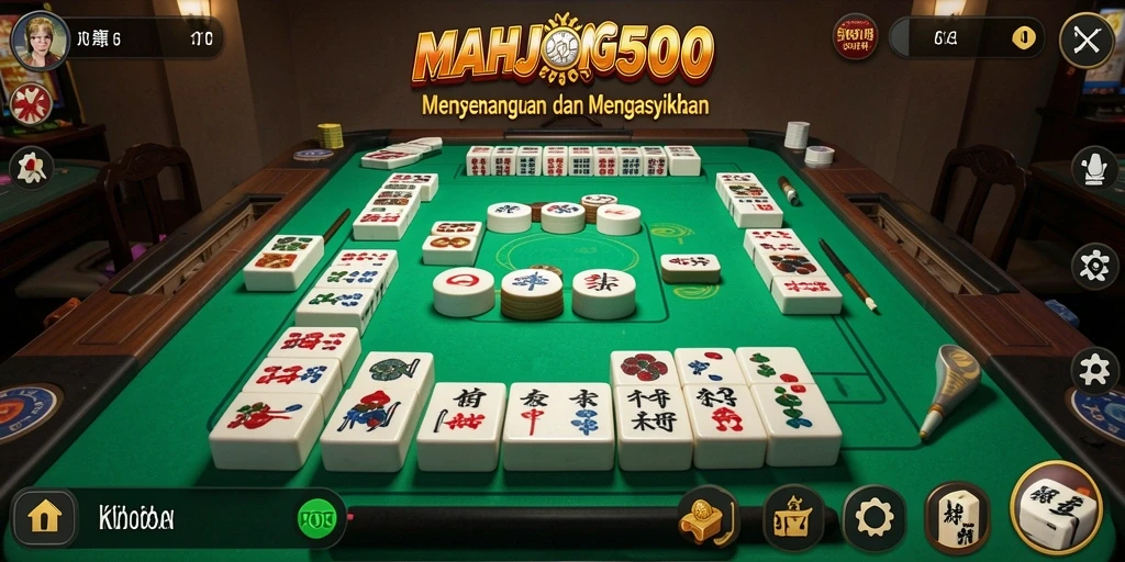 Tampilan gameplay yang seru dan menarik dari MAHJONG500.