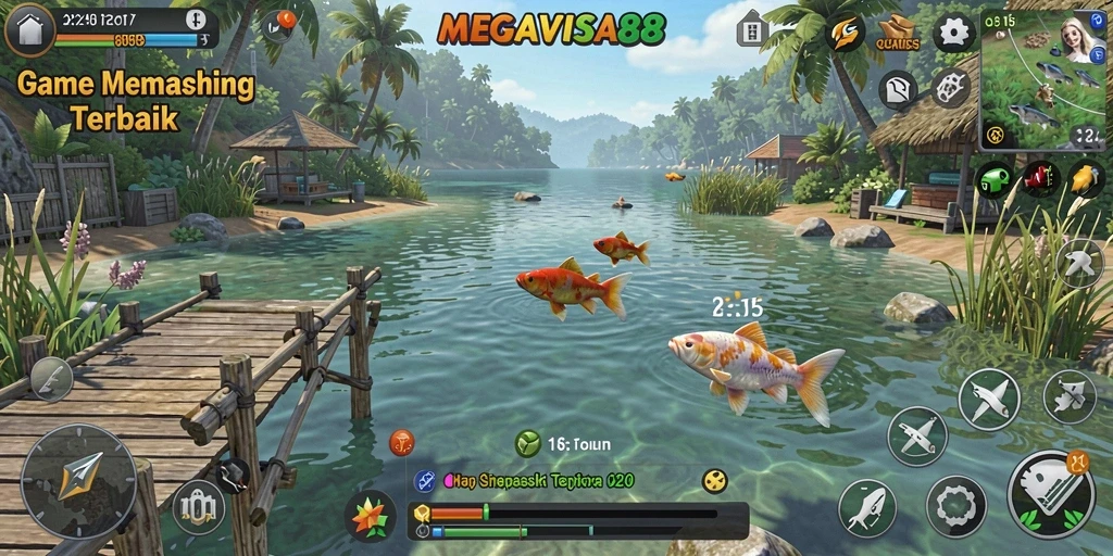 Tangkapan ikan yang spektakuler dalam gameplay MEGAVISA88.