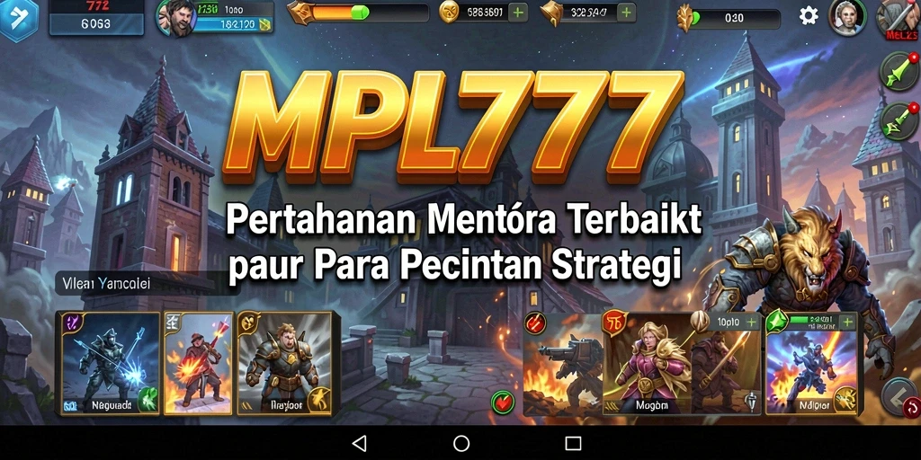 Screenshot gameplay MPL777 menampilkan pertahanan menara yang strategis dan dinamis.