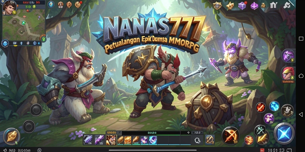 Tampilan gameplay menarik dari NANAS777 di dunia MMORPG.