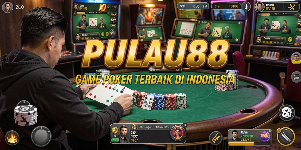 Tampilan utama PULAU88 dengan gameplay Poker yang menarik.