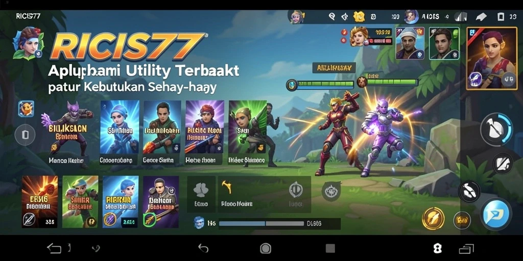 Tampilan antarmuka RICIS77 yang intuitif dan mudah dipahami.