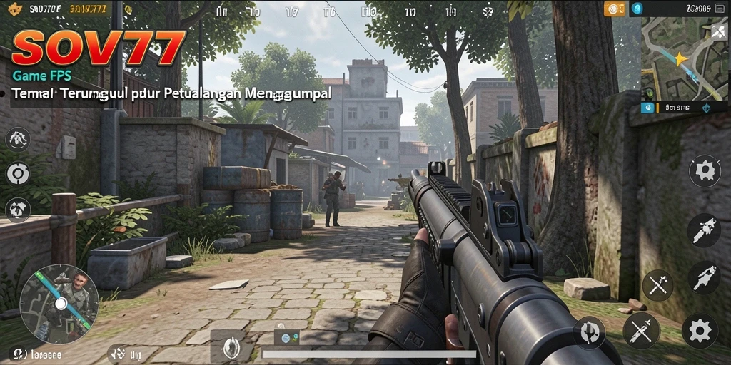 Screenshot dari gameplay SOV777 menampilkan aksi menembak yang mendebarkan.