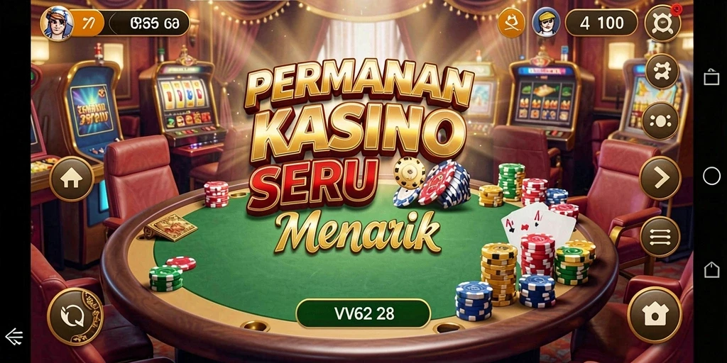 Screenshot gameplay Kasino VV62 yang menarik dan interaktif.